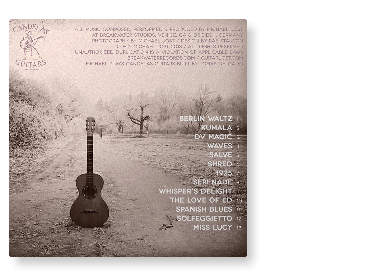 Michael Jost "Concierto" | cd artwork design by accurate expressions