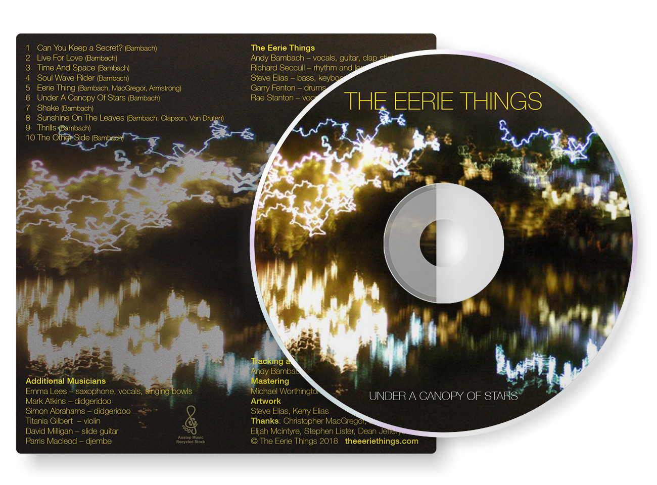 The Eerie Things | cd artwork design by accurate expressions