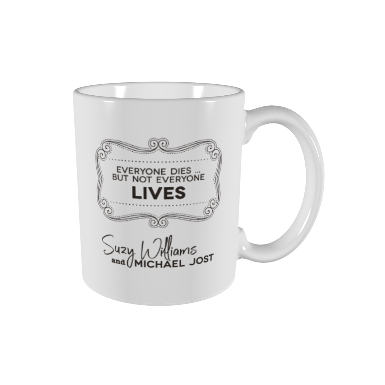 Suzy Williams + Michael Jost "Bravo" | coffee mug design by accurate expressions