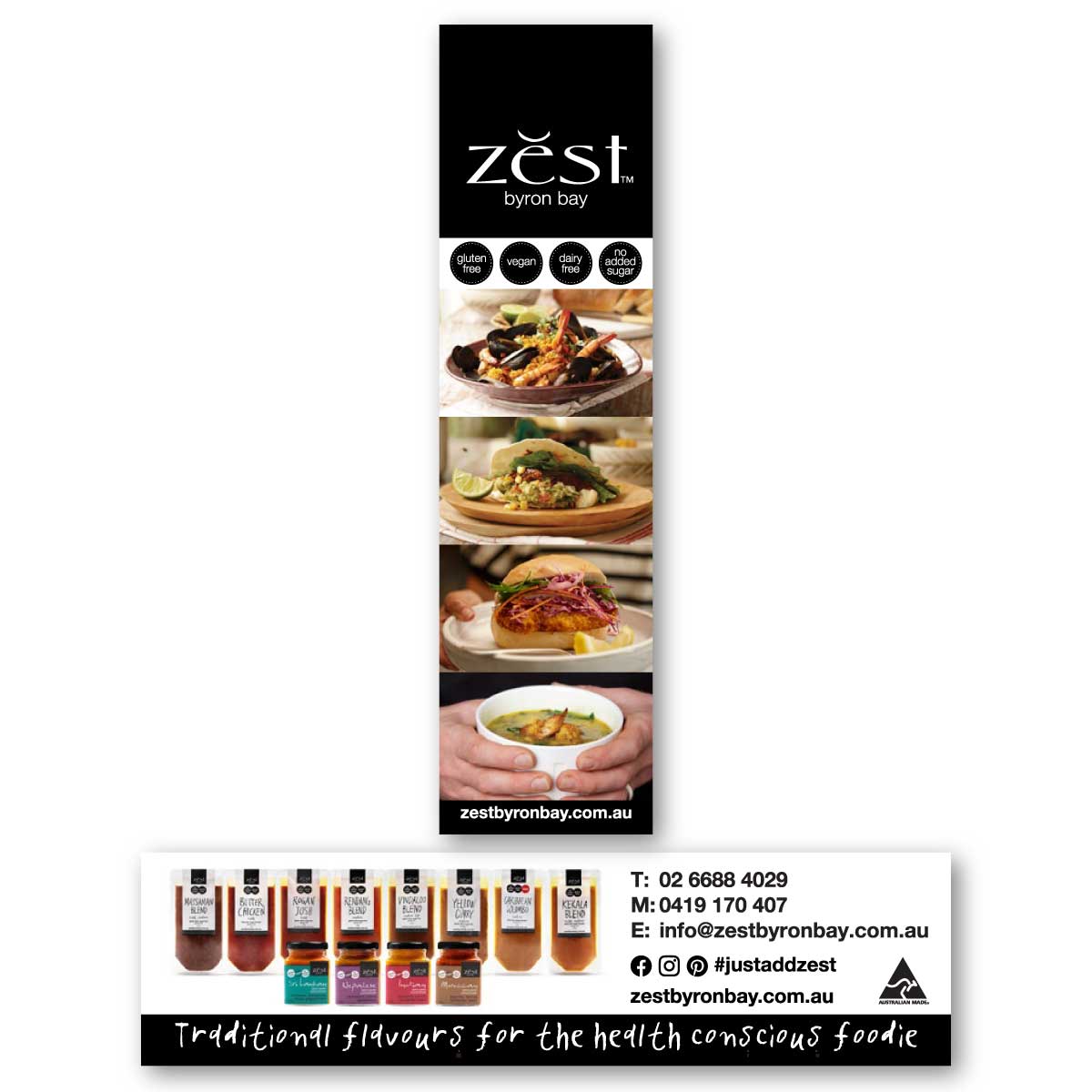 Zest Bookmarks | graphic design by accurate expressions