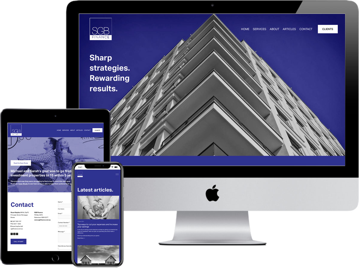 sgbfinance.com.au built by accurate expressions