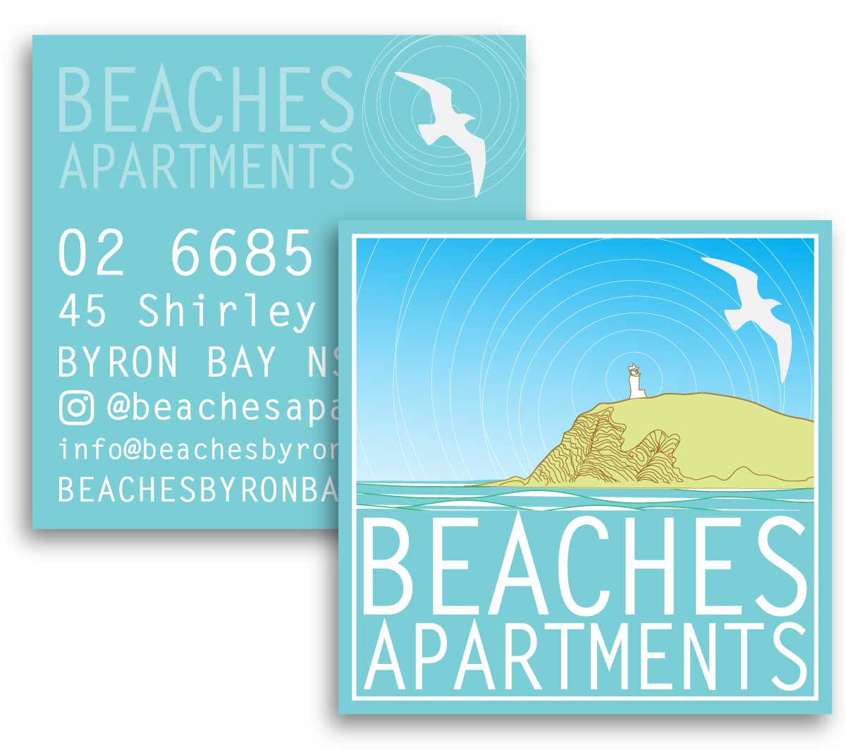 Beaches | business cards designed by accurate expressions