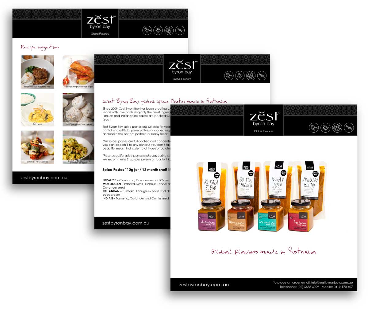 Zest Byron Bay | media kit designed by accurate expressions