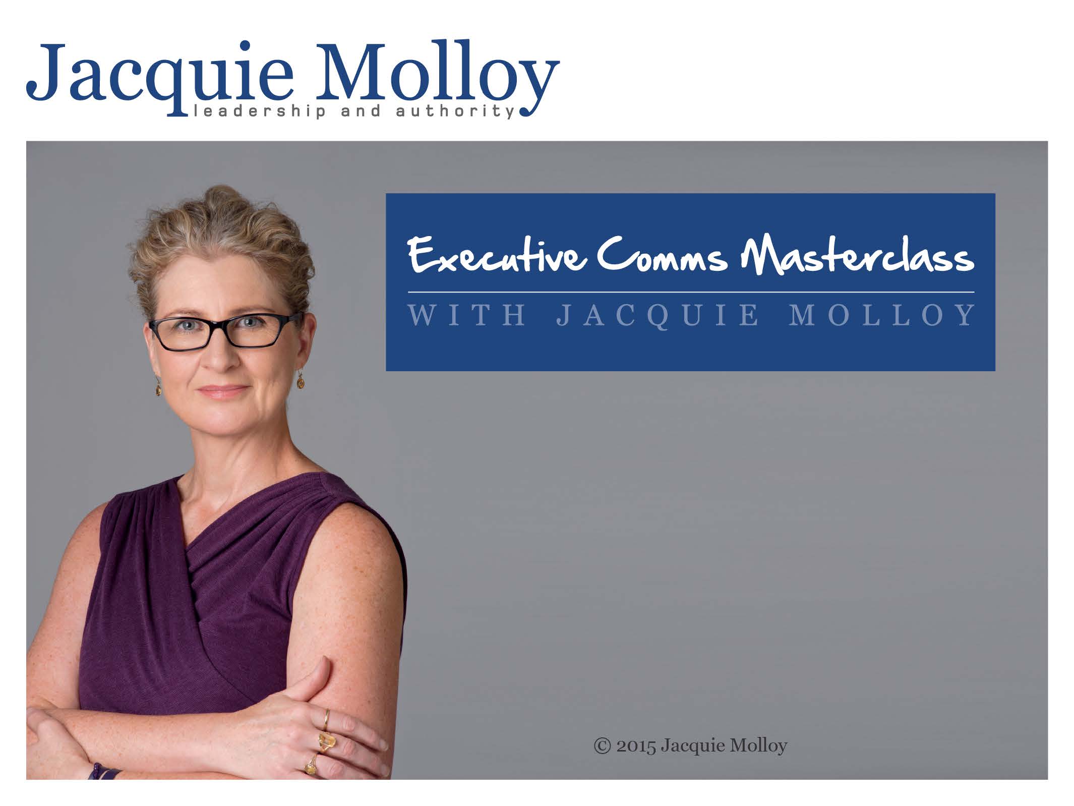 Jacquie Molloy Presentation Slides - designed by accurate expressions