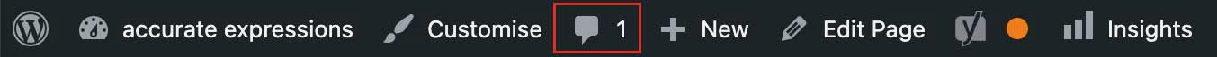 Comments Indicator | WordPress Admin Bar