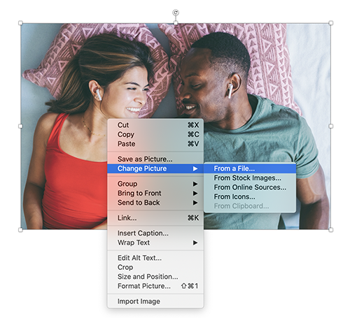 Change a Picture | Microsoft Word for Mac