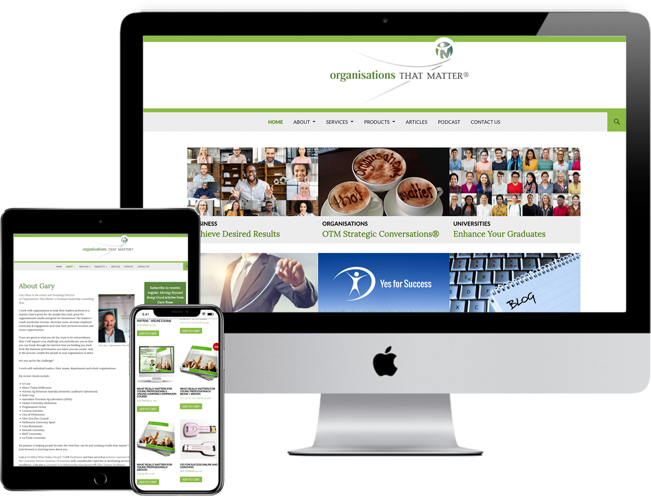 Gary Ryan - Organisations That Matter - website by accurate expressions