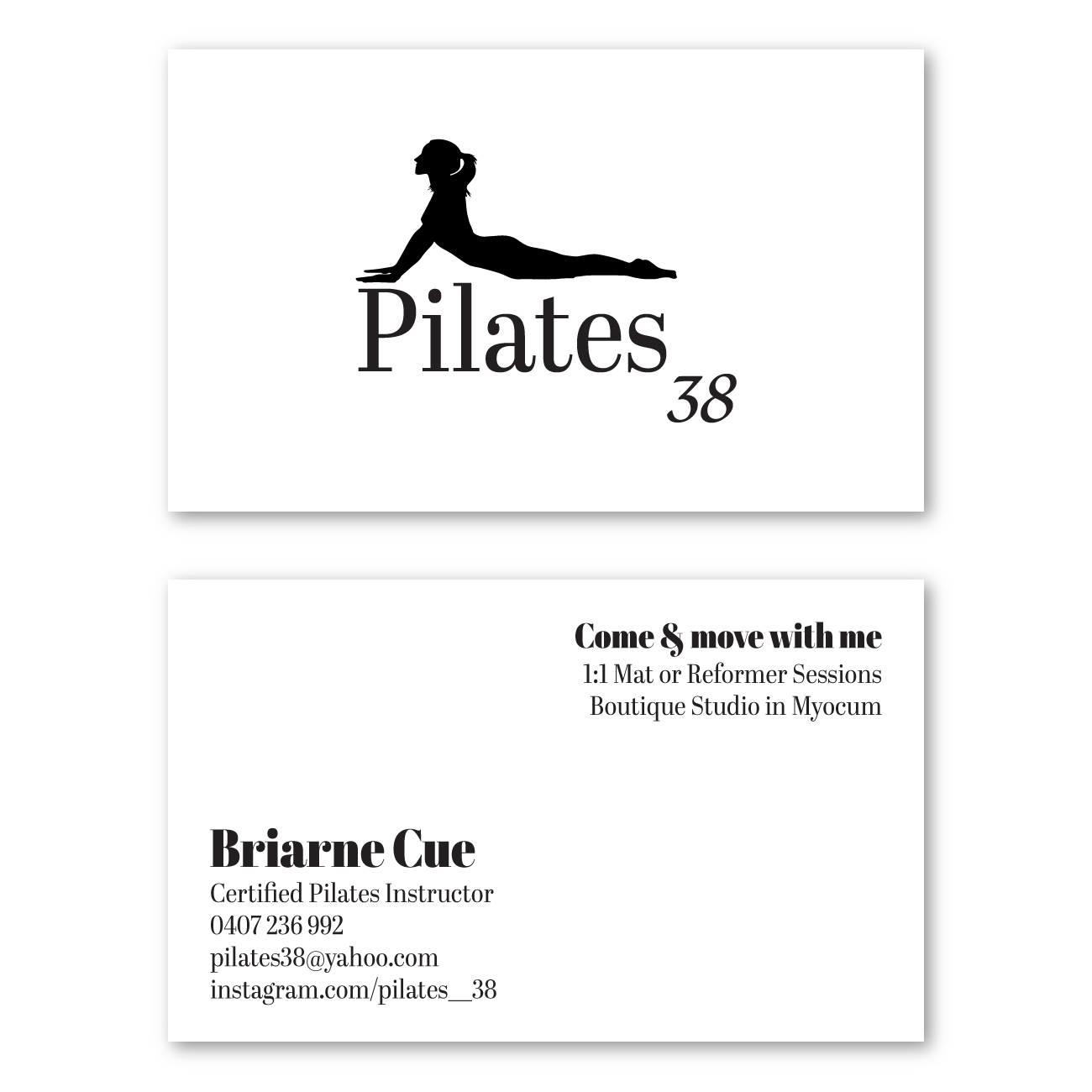 Pilates 38 Business Cards - designed by accurate expressions