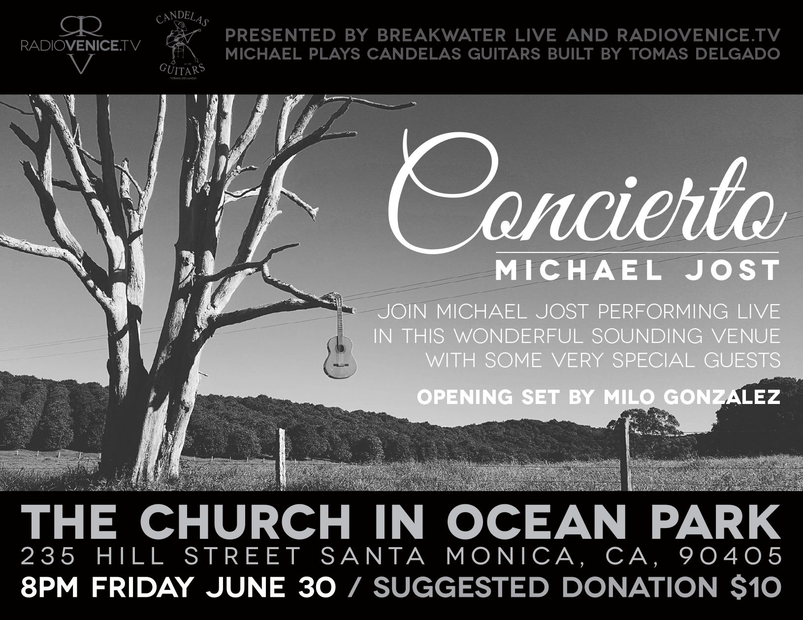 Michael Jost "Concierto" | flyer design by accurate expressions