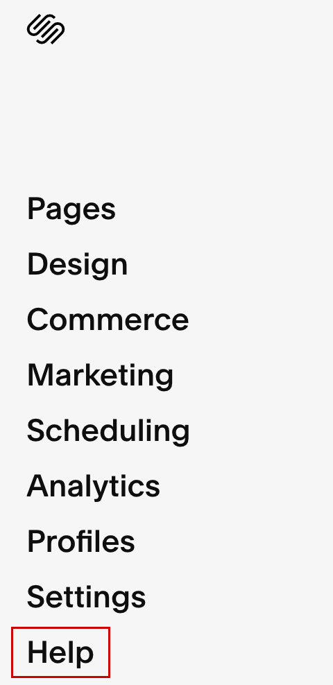 Squarespace | The Home Menu - Help
