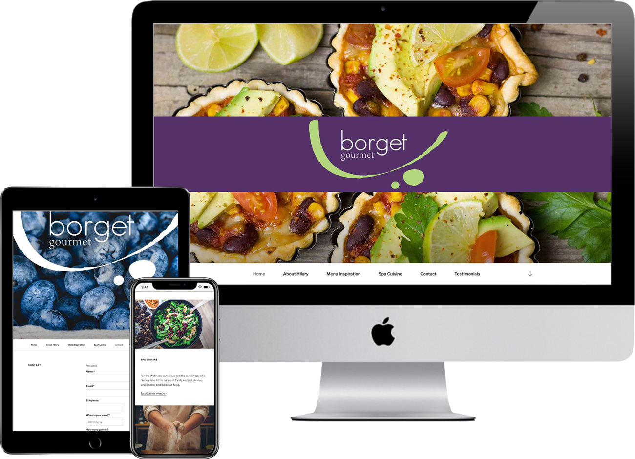 Borget Gourmet | web design by accurate expressions