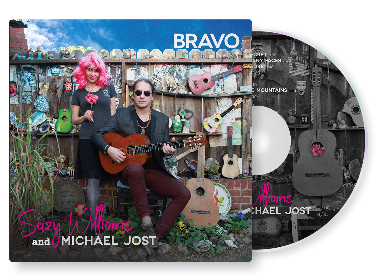Suzy Williams + Michael Jost "Bravo" | cd artwork design by accurate expressions
