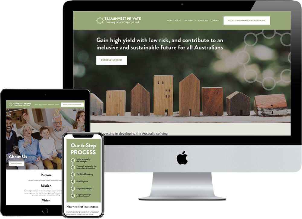 Coliving Futures | website by accurate expressions