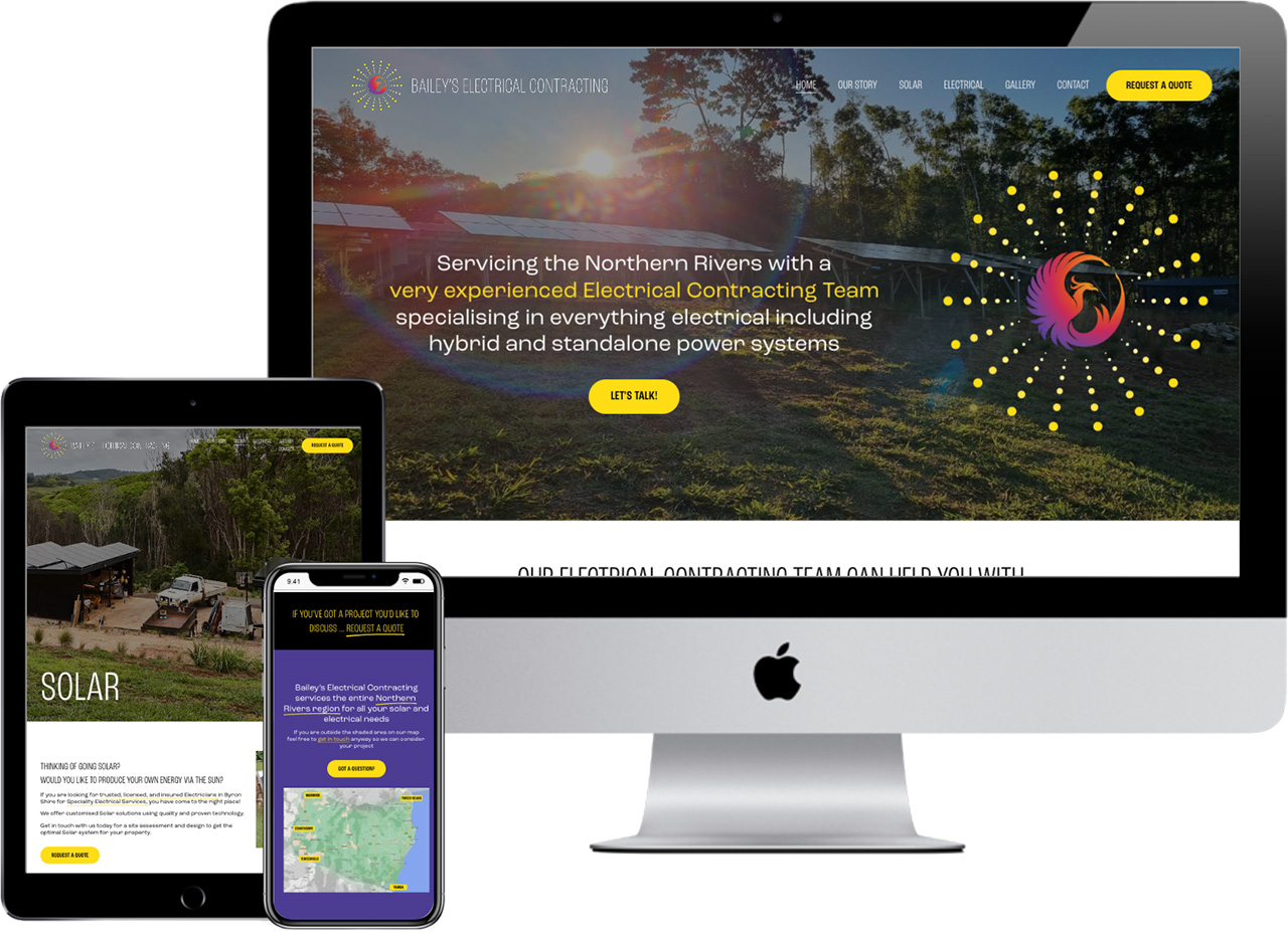 Bailey's Electrical | website design by accurate expressions