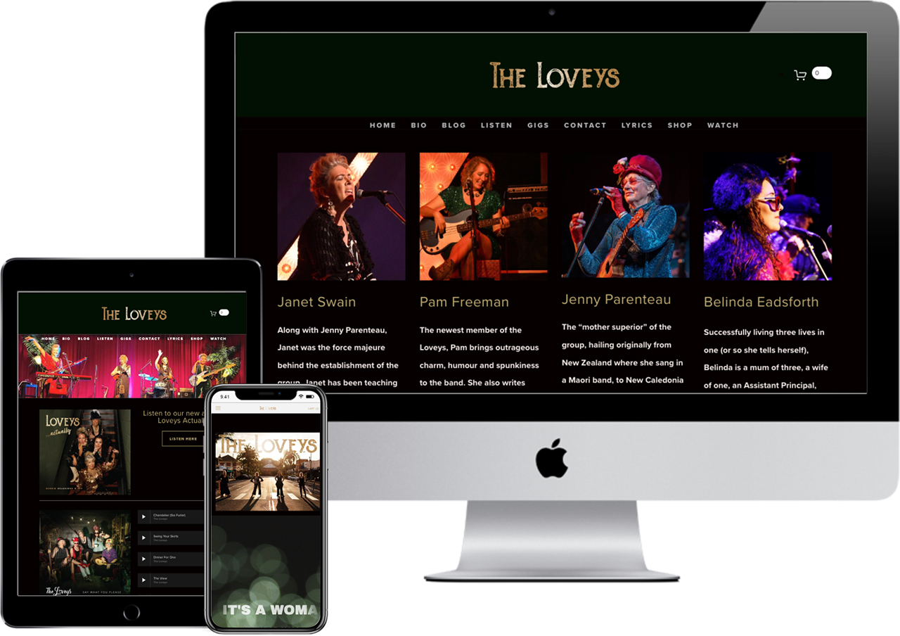 The Loveys | website updates by accurate expressions
