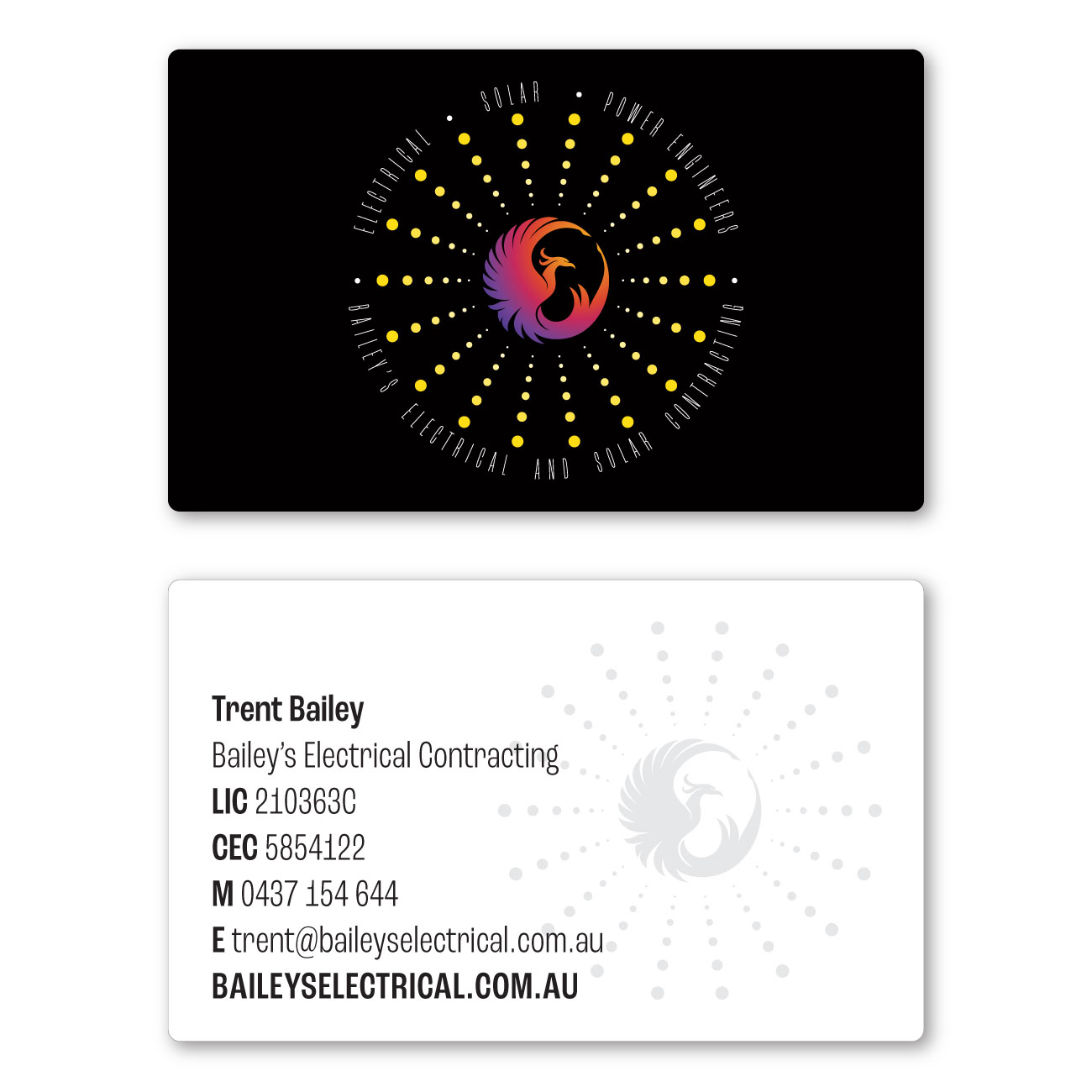 Bailey's Electrical | business card design by accurate expressions