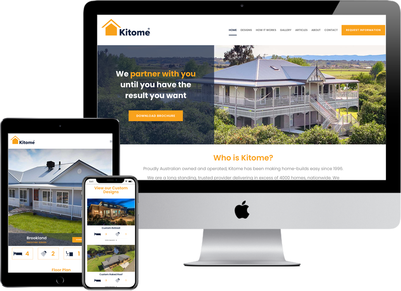 Kitome Website Rebuild by accurate expressions